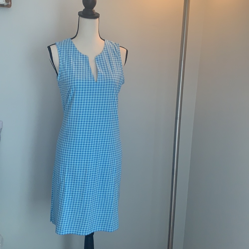 Lands End gingham dress NWOT - Picture 5 of 6